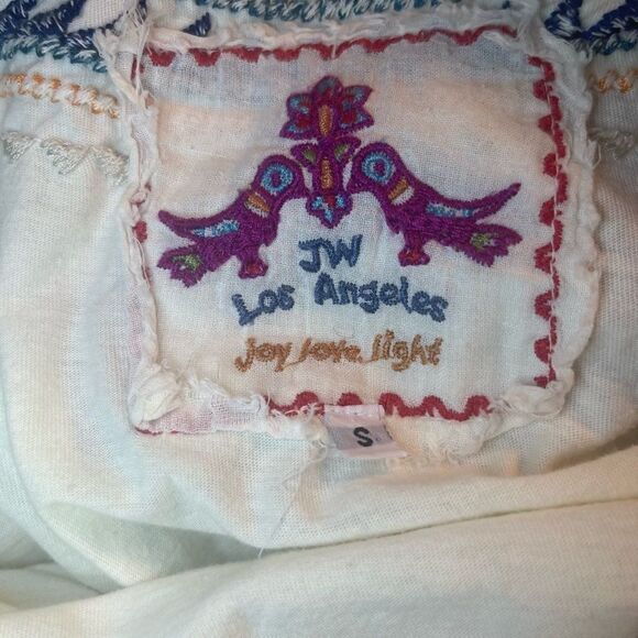 Johnny Was Embroidered Scoop Neck 3/4 Sleeve Tunic - Picture 7 of 7